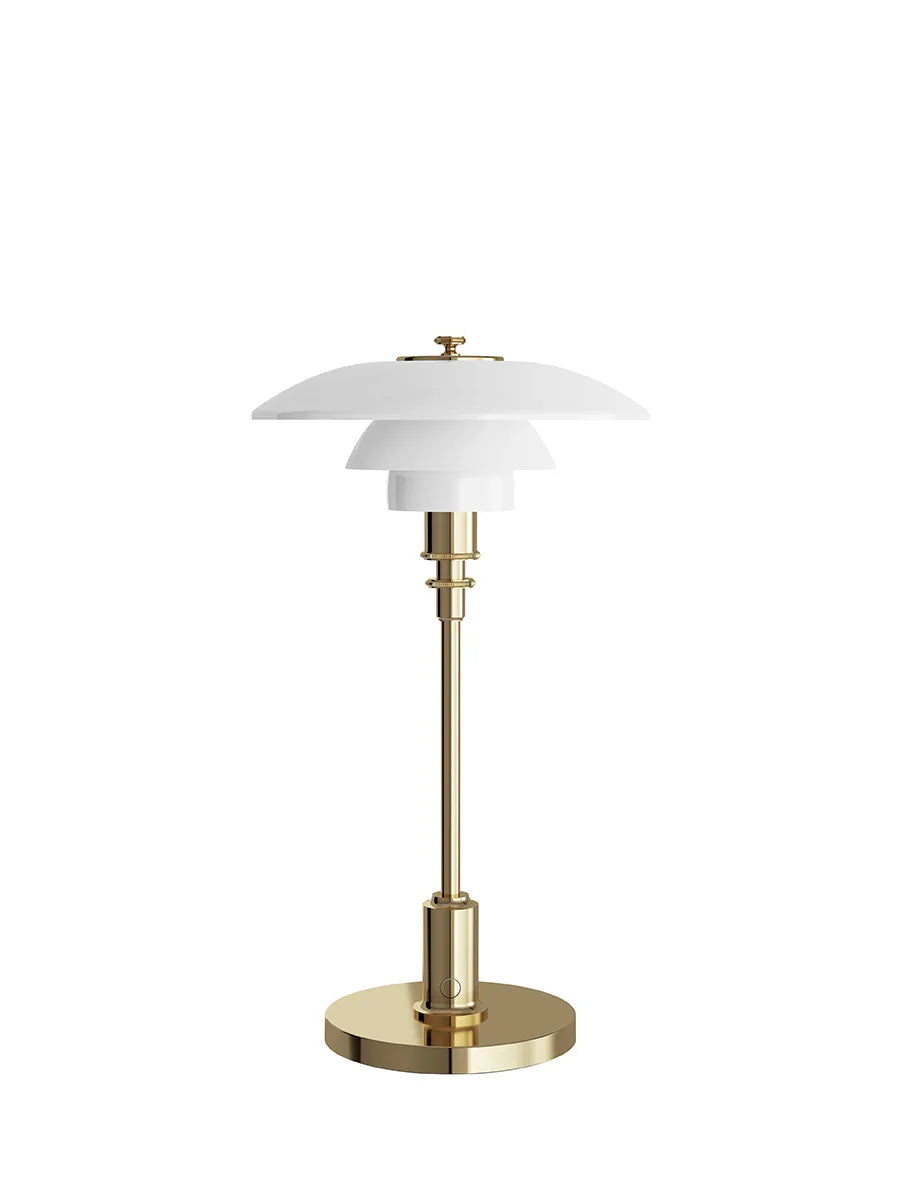 PH 2/1 Portable Bordlampe, Messing – Udstillingsmodel fra Louis Poulsen