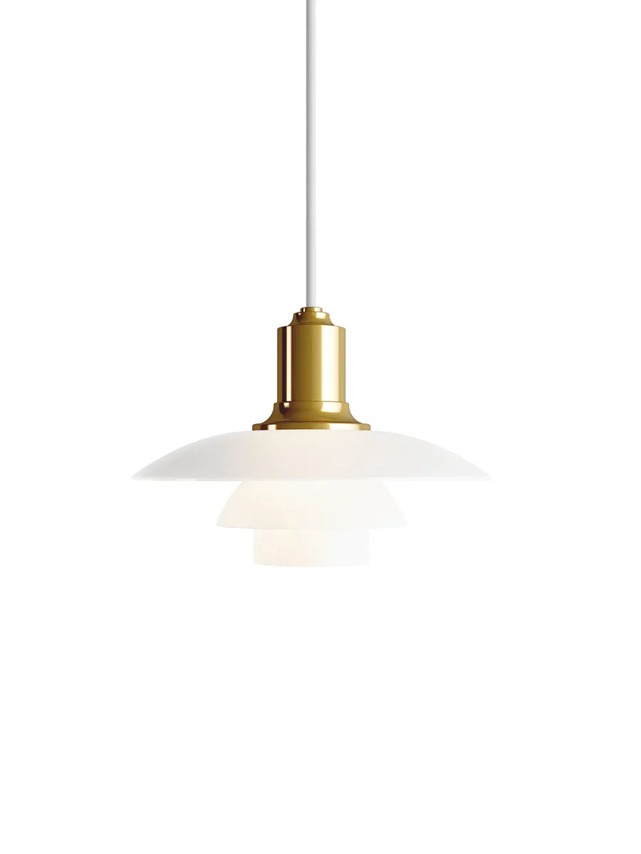 Louis Poulsen PH 2/1 Pendel Messing Metalliseret – Udstillingsmodel