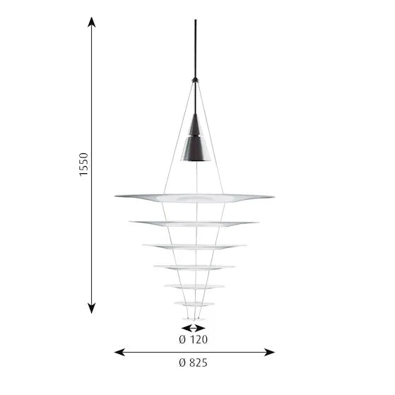 Louis Poulsen Enigma 825 Pendel – Dansk Design Udstillingsmodel