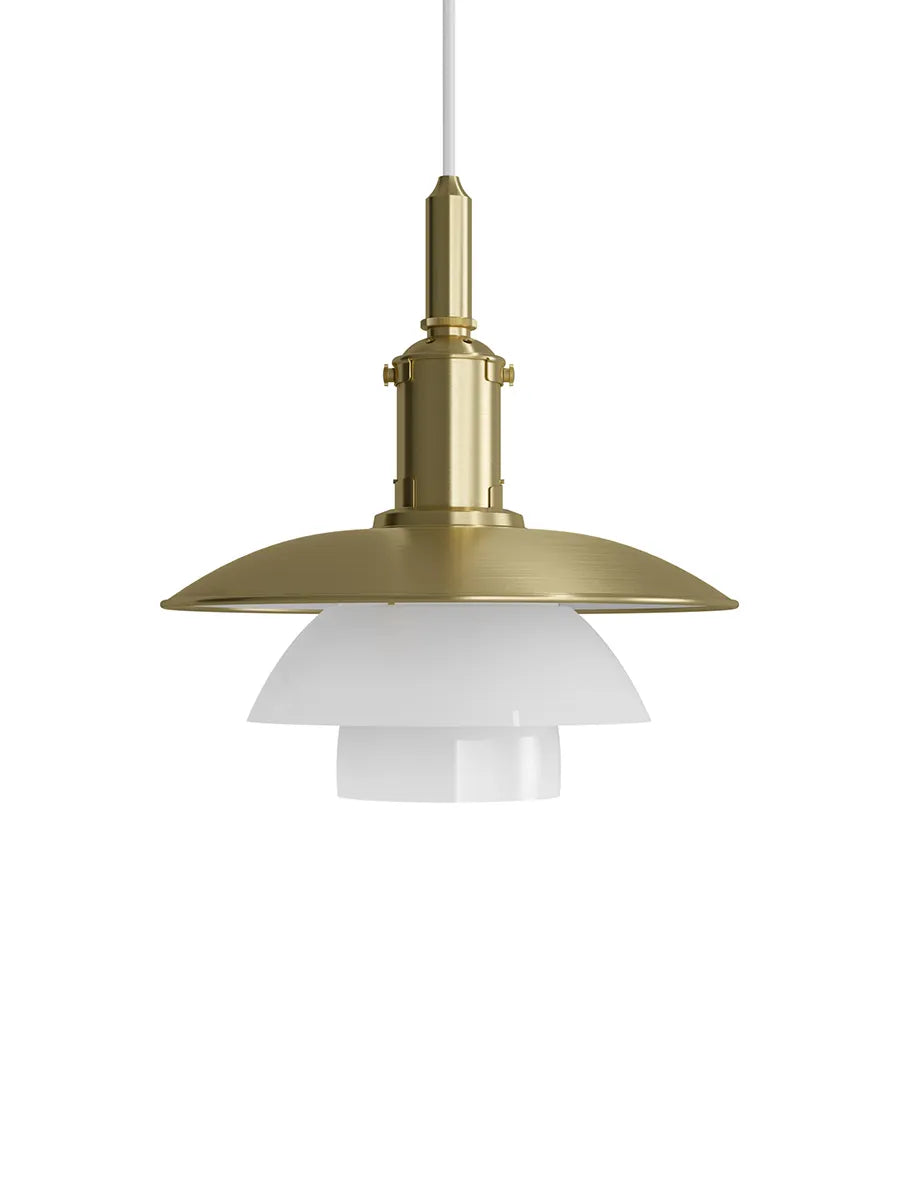 PH 3/3 pendel, messing/opalt glas, limited edition 2022 af Poul Henningsen