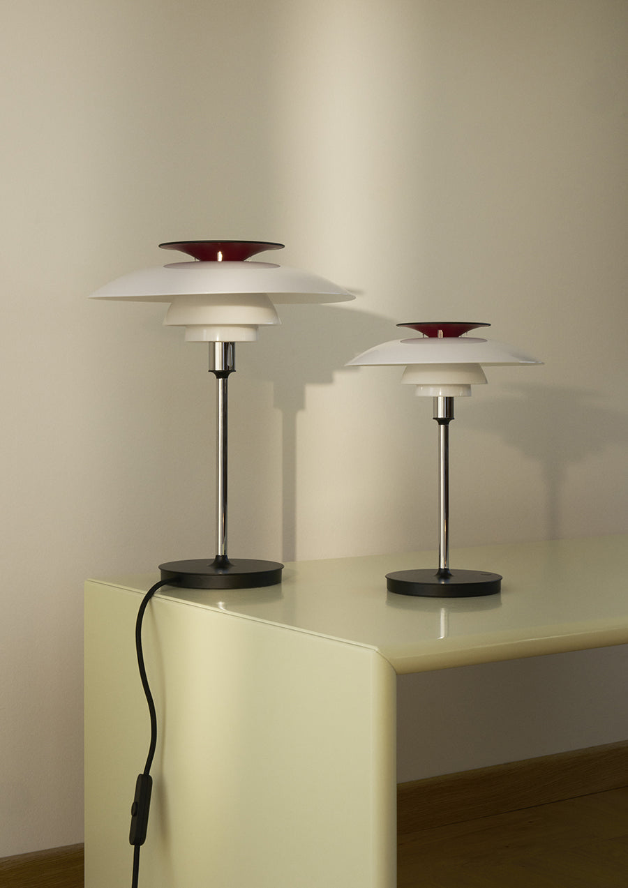 PH 80 Bordlampe, krom fra Louis Poulsen
