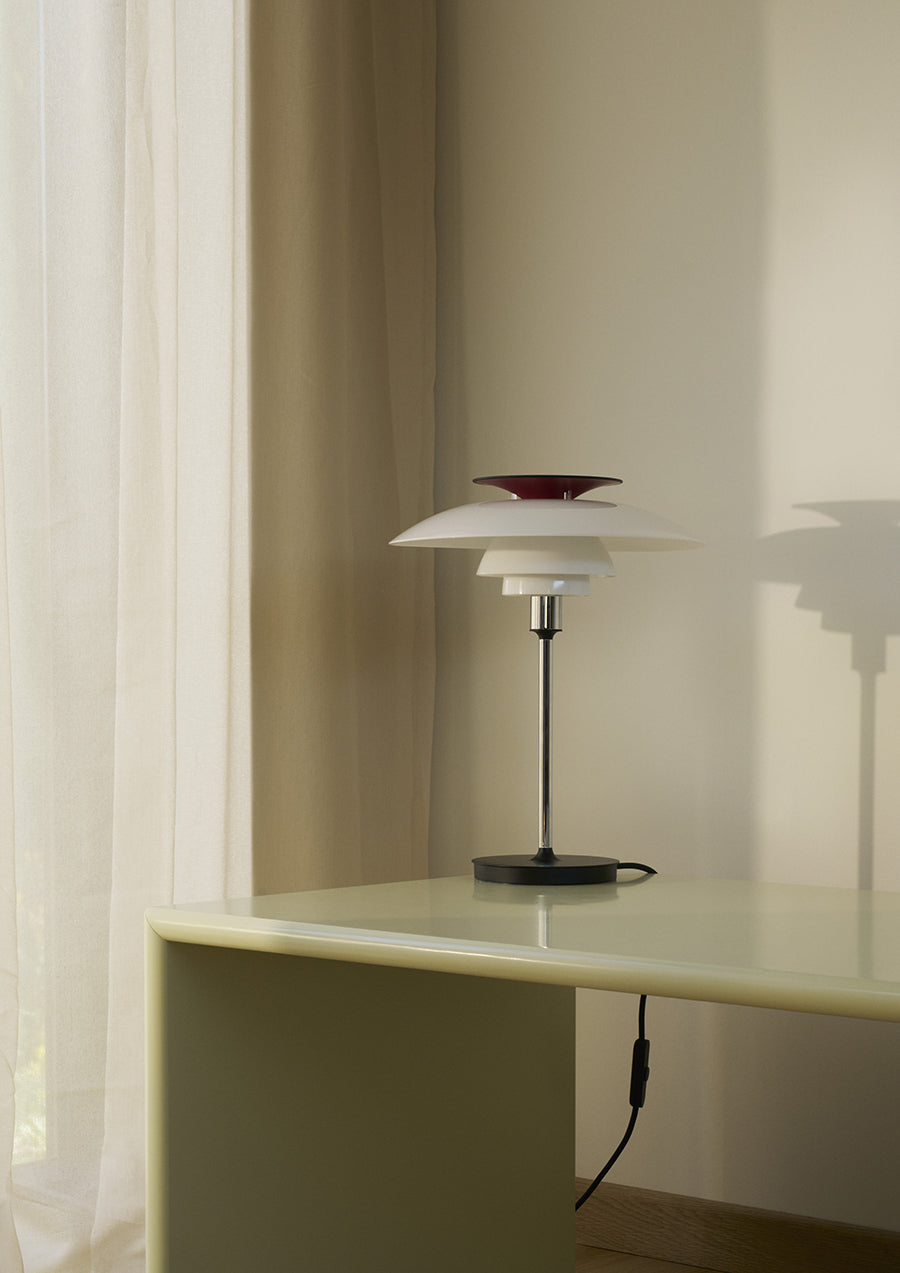 PH 80 Bordlampe, krom fra Louis Poulsen