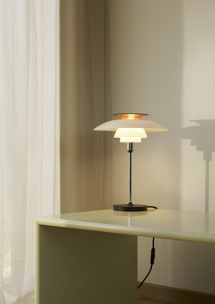 PH 80 Bordlampe, krom fra Louis Poulsen