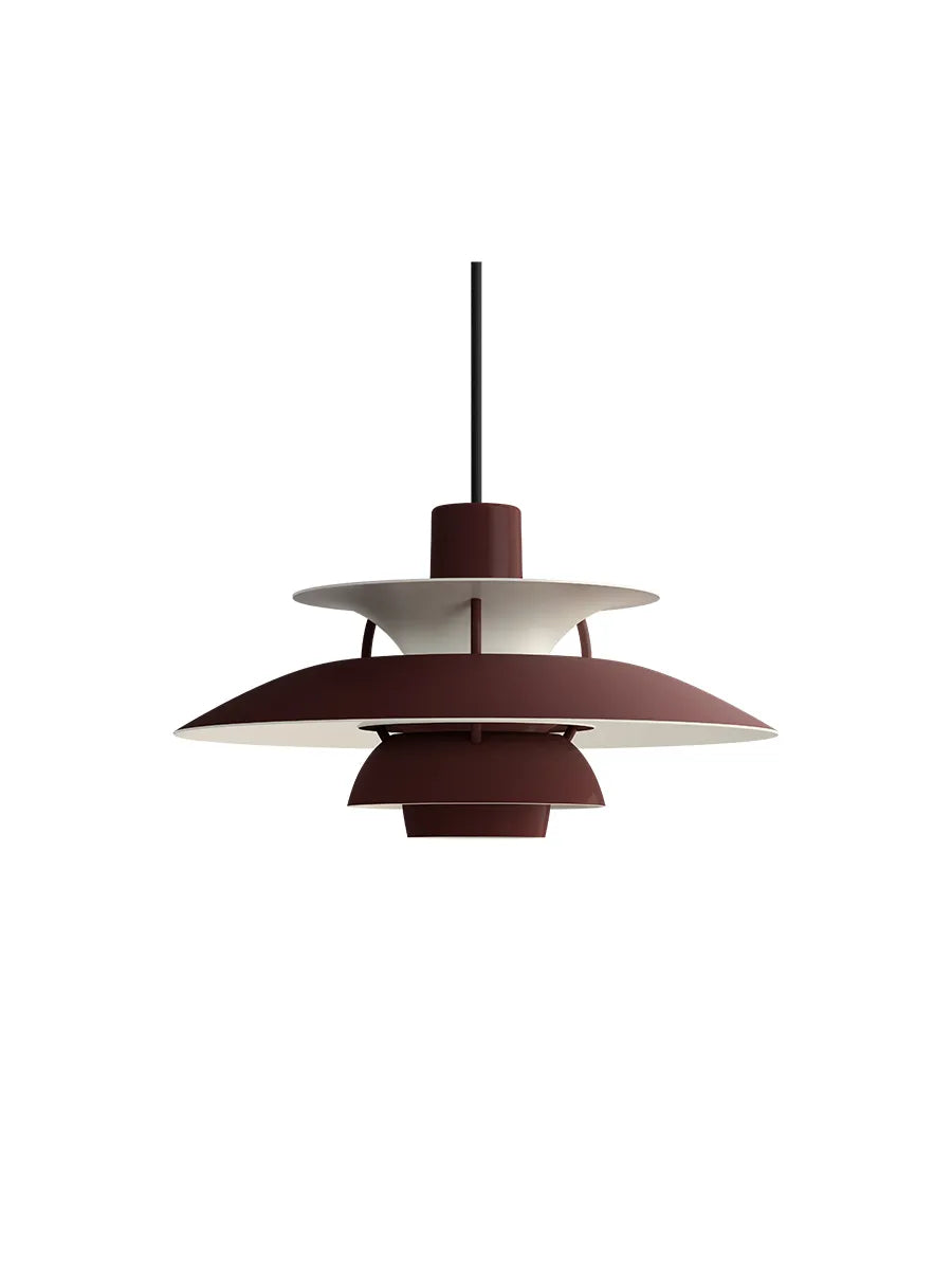 Louis Poulsen PH 5 Mini Pendel Monochrome Burgundy – Udstillingsmodel