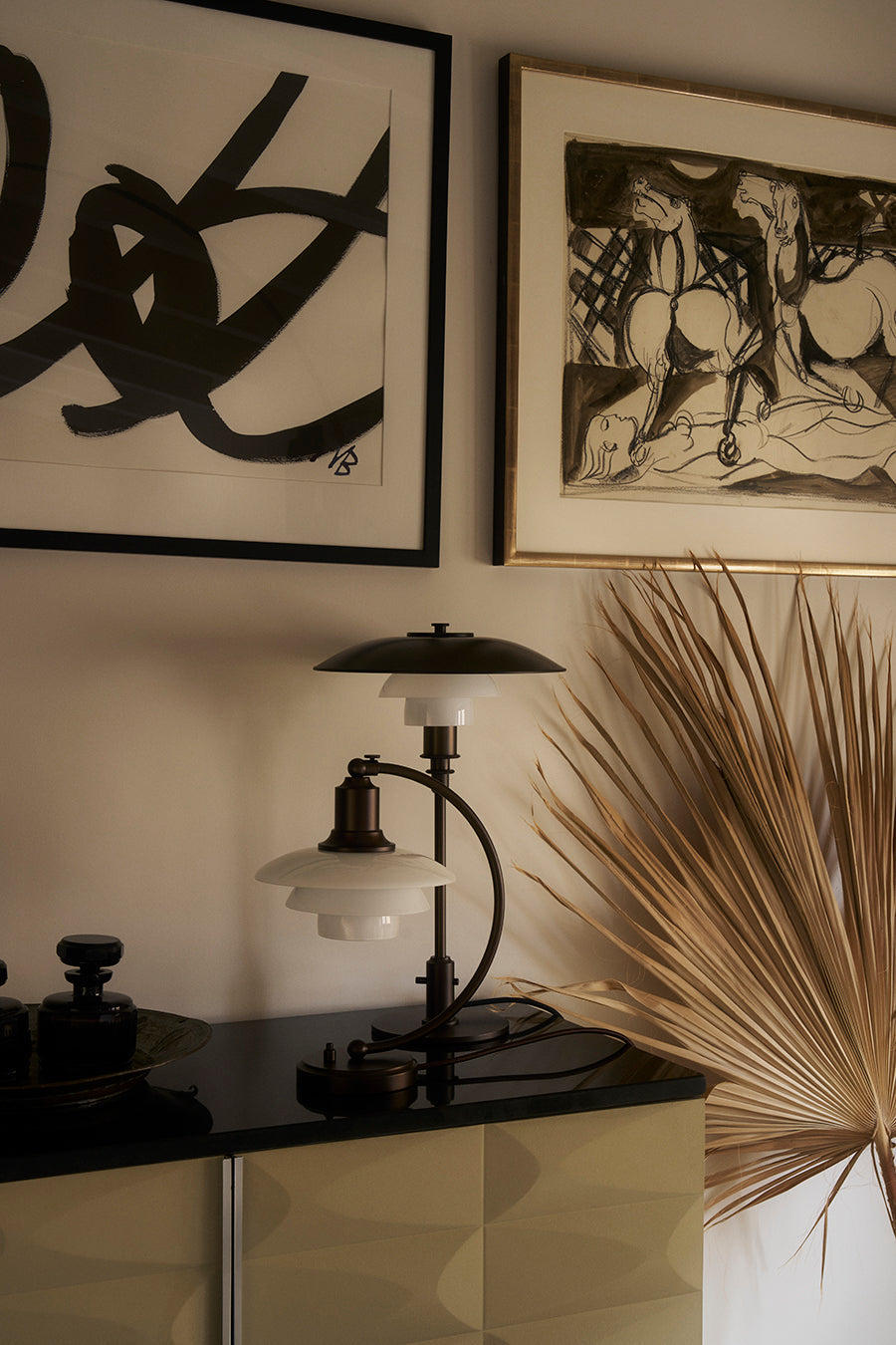 PH 2/2 Luna Bordlampe, Aged Brass – Louis Poulsen