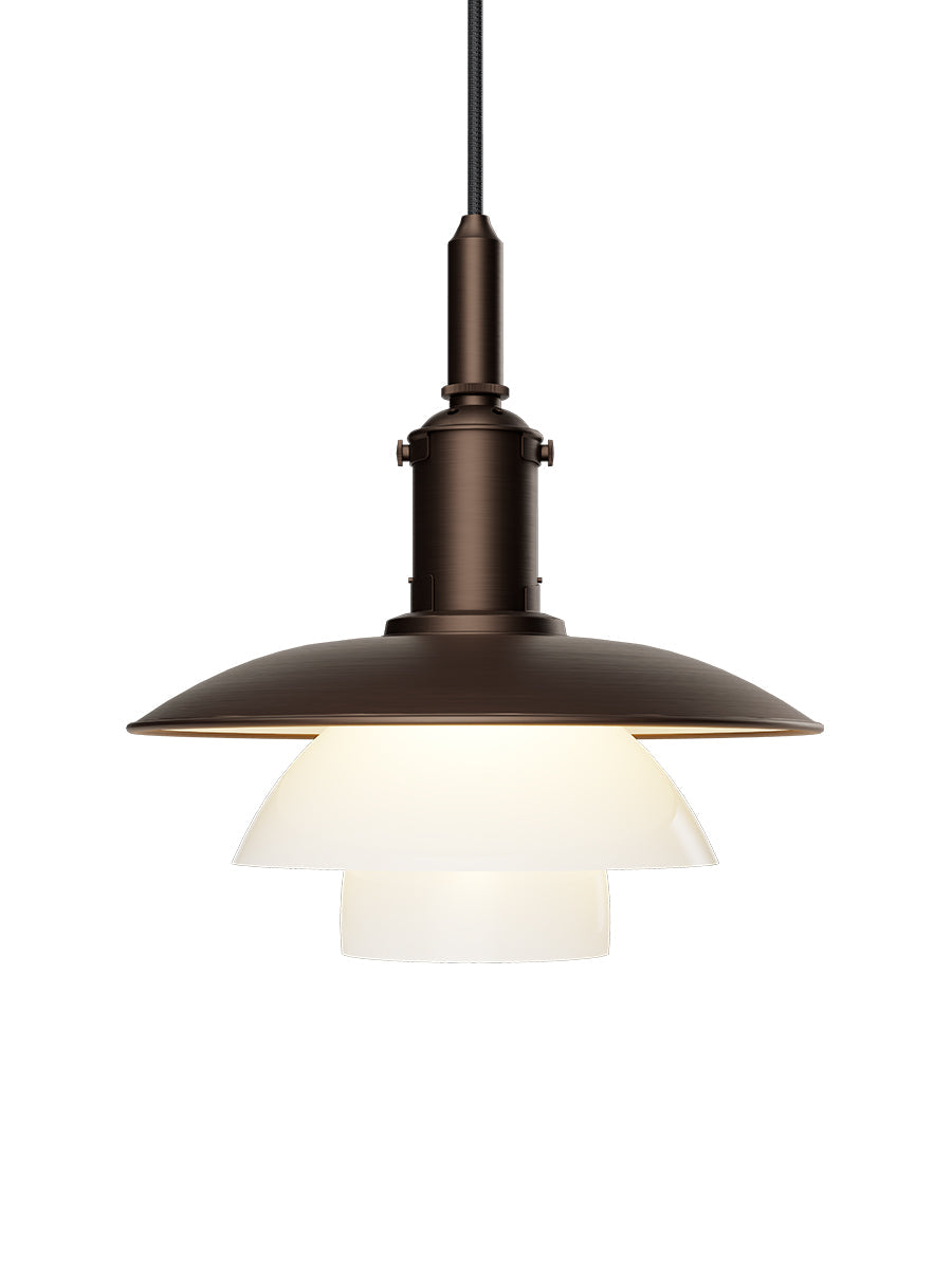 Louis Poulsen PH 3/3 Pendel, Aged Brass – Dansk Design Udstillingsmodel