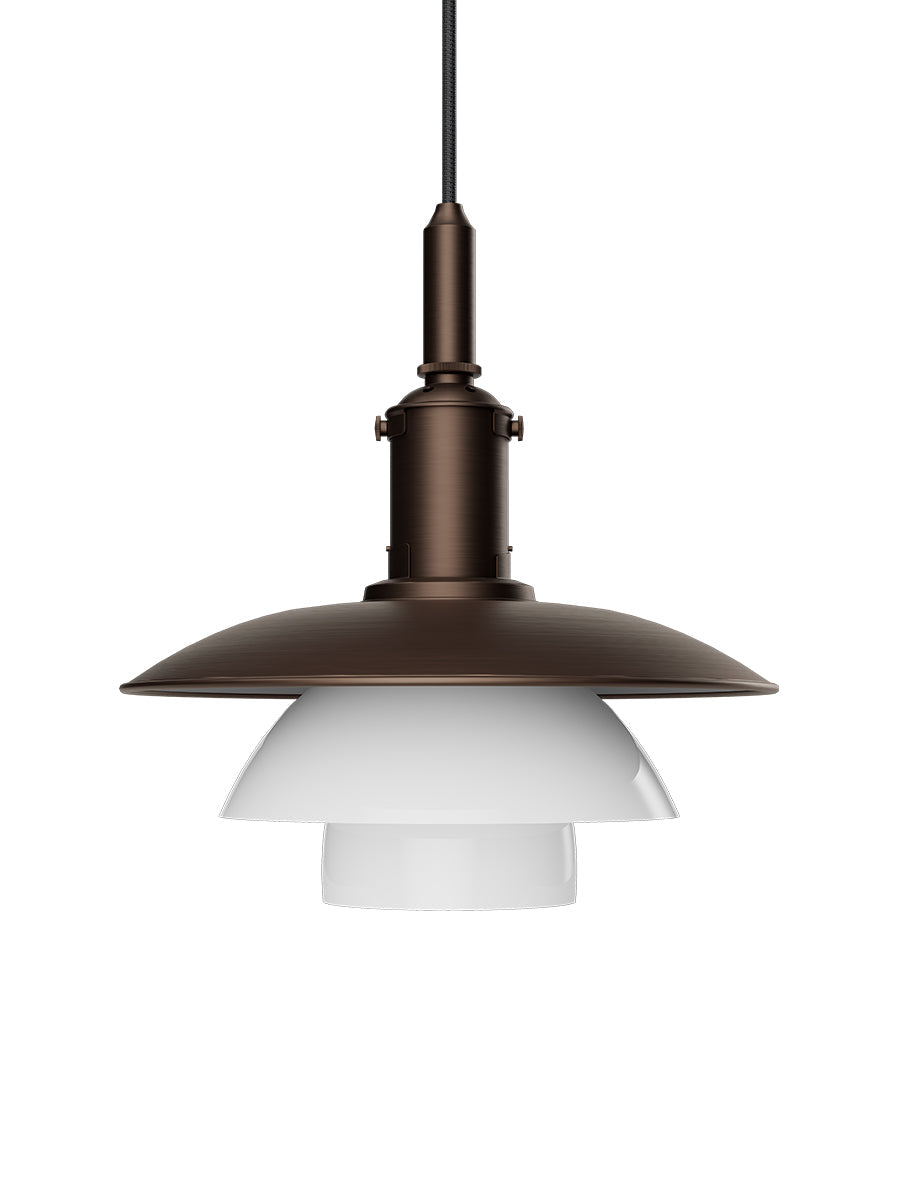 Louis Poulsen PH 3/3 Pendel, Aged Brass – Dansk Design Udstillingsmodel