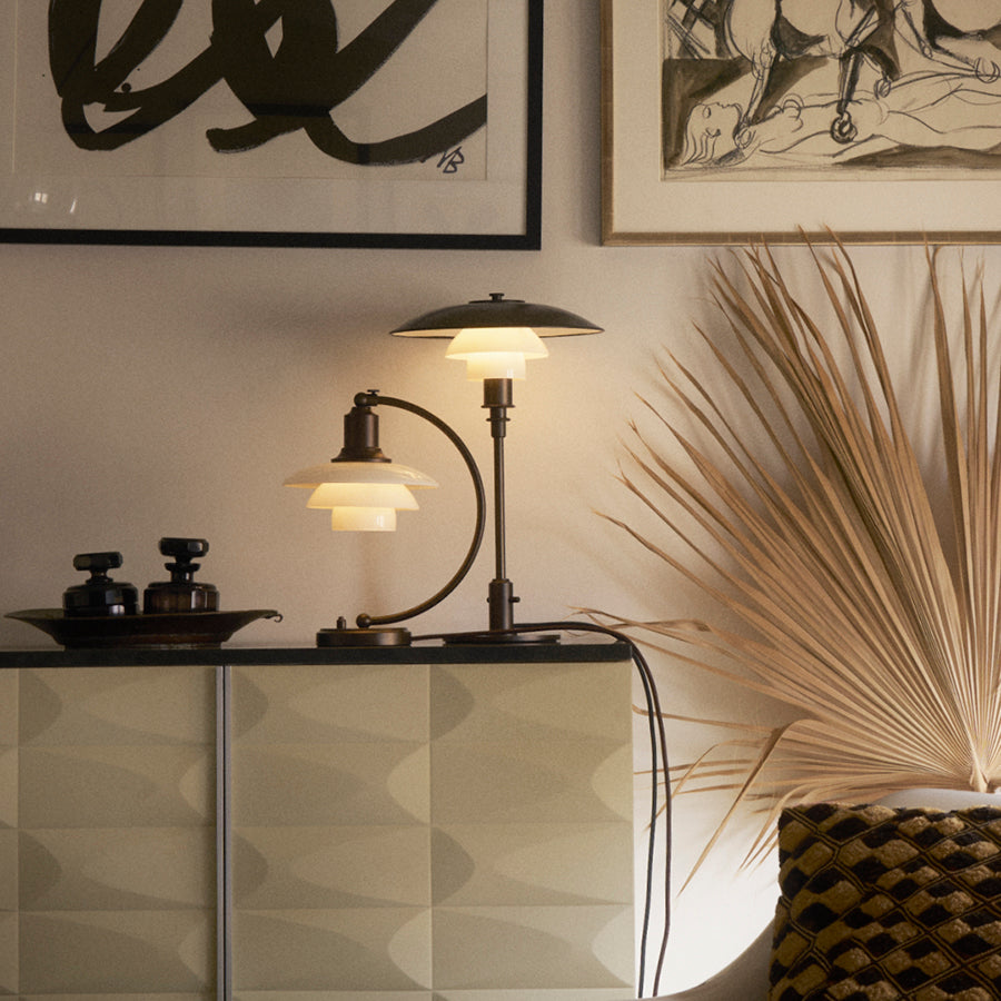 PH 3/2 Bordlampe, Aged Brass fra Louis Poulsen