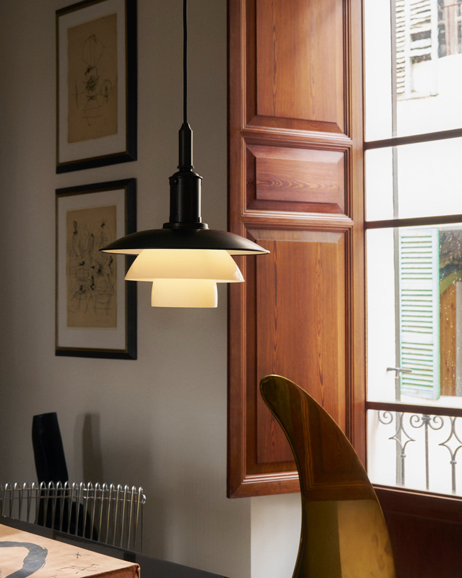 Louis Poulsen PH 3/3 Pendel, Aged Brass – Dansk Design Udstillingsmodel