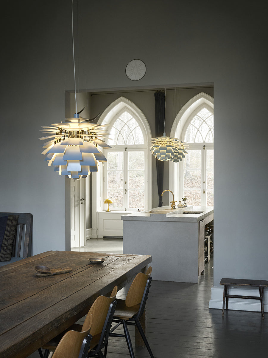 Louis Poulsen PH Artichoke Dusty Blue/Brass – Udstillingsmodel