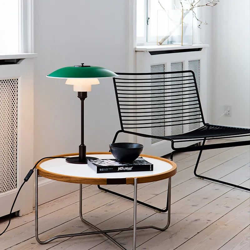 PH 3½-2½ Bordlampe, grøn af Poul Henningsen