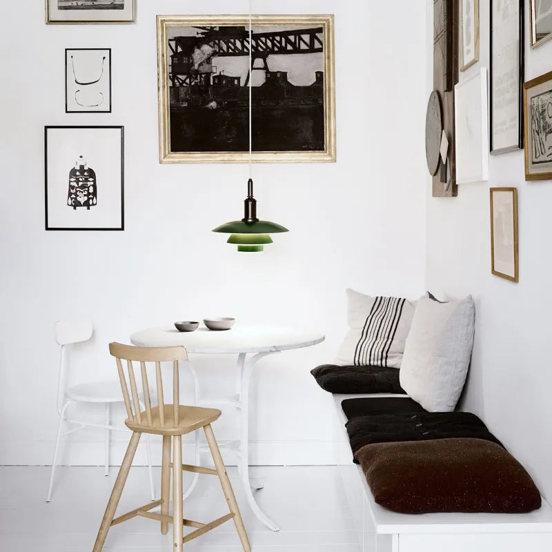 Louis Poulsen PH 3½–3 Pendel Grøn – Udstillingsmodel