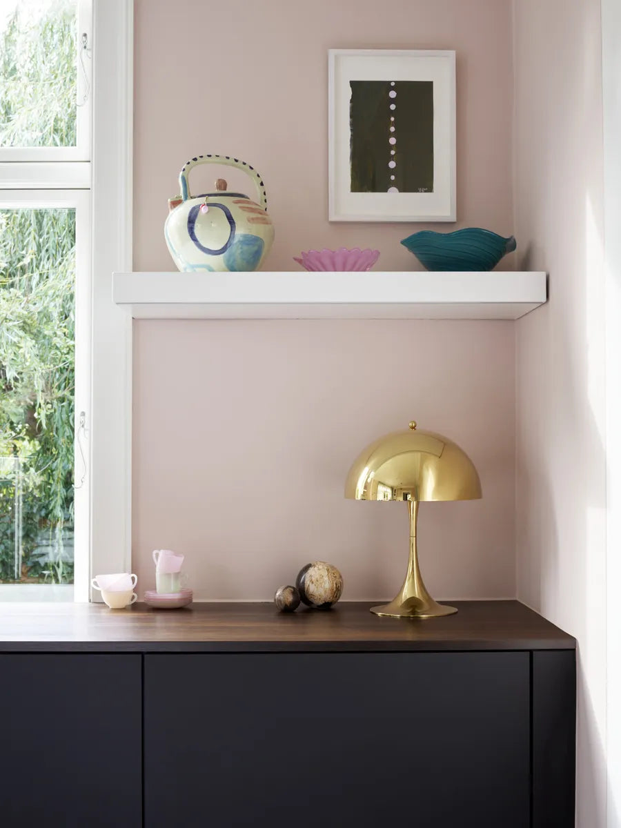Panthella 320 Bordlampe, Messing – Verner Panton for Louis Poulsen