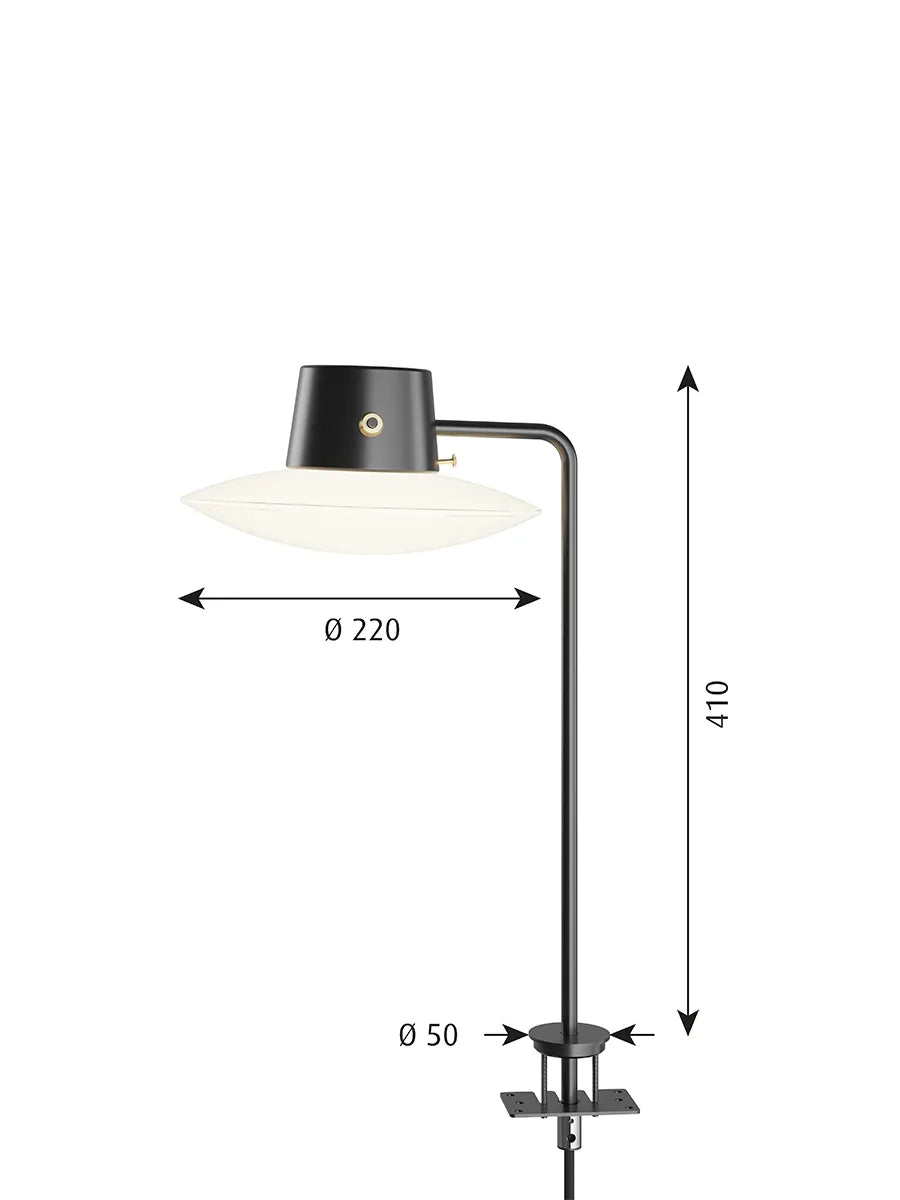 AJ Oxford 410 Bordlampe på pind fra Louis Poulsen