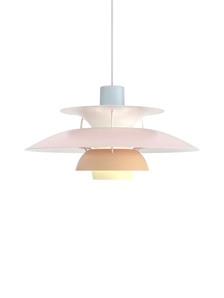 Louis Poulsen PH 5 Pendel Pastel Blue Rose Peach – Udstillingsmodel