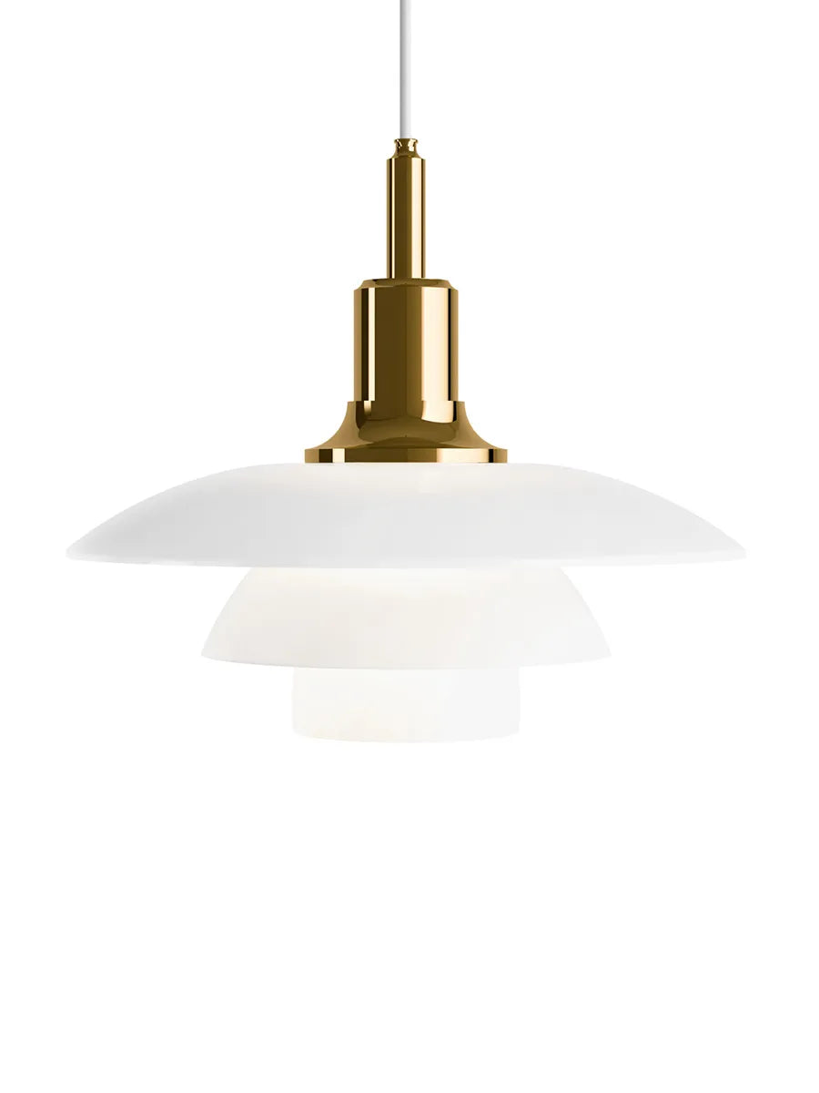 Louis Poulsen PH 3½-3 Glas Pendel Messing Metalliseret – Udstillingsmodel