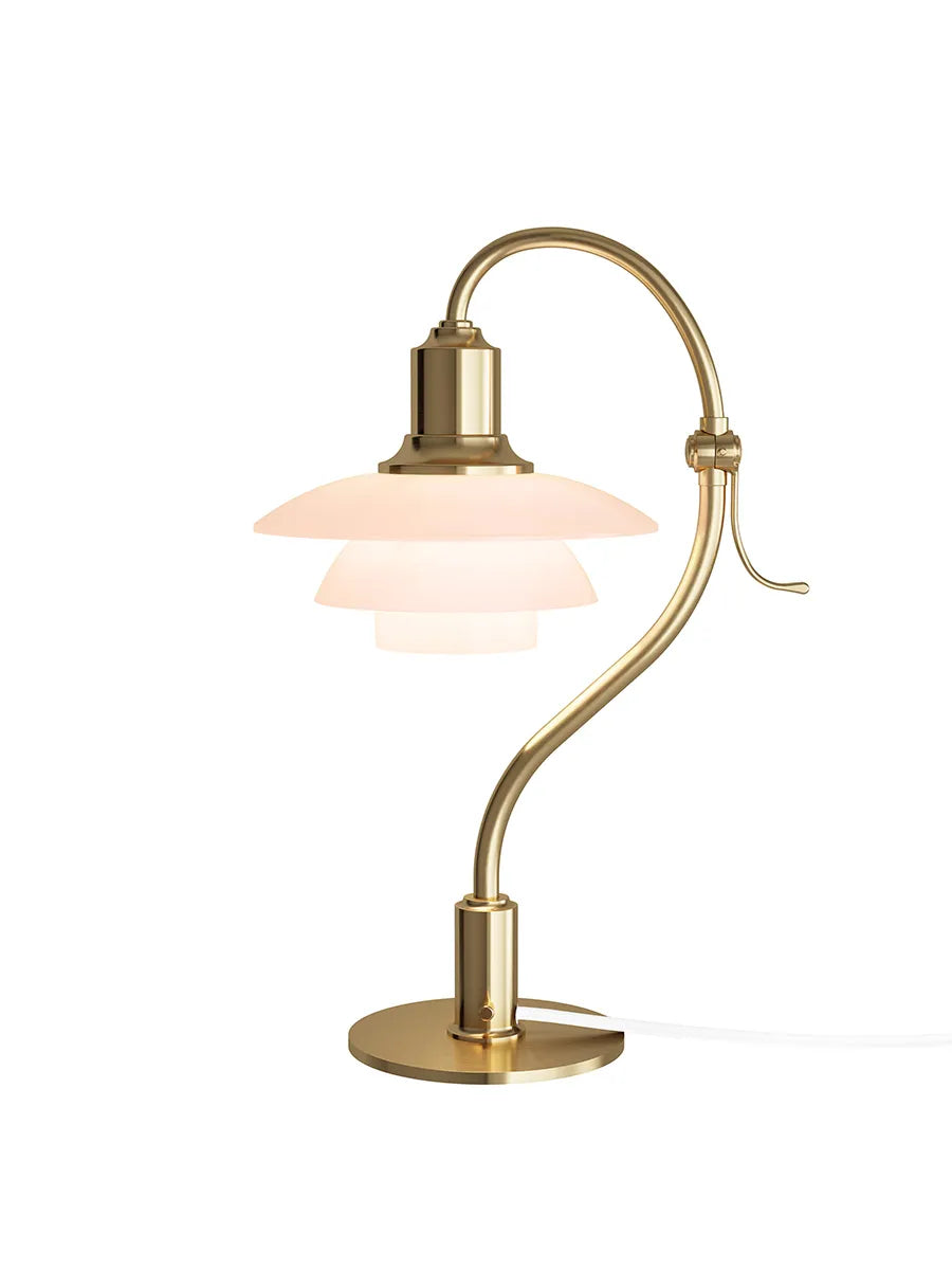 PH 2/2 Question Mark Bordlampe, Pale Rose – Udstillingsmodel fra Louis Poulse
