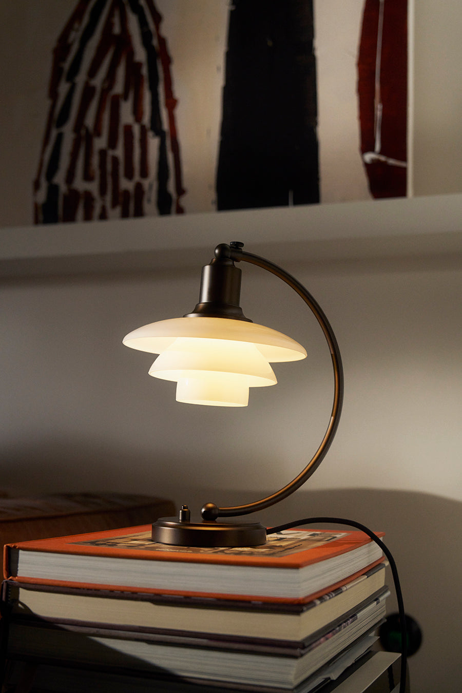 PH 2/2 Luna Bordlampe, Aged Brass – Louis Poulsen
