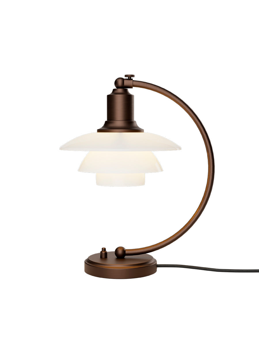PH 2/2 Luna Bordlampe, Aged Brass – Louis Poulsen