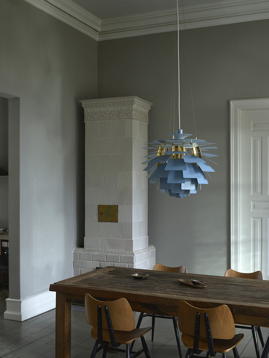 Louis Poulsen PH Artichoke Dusty Blue/Brass – Udstillingsmodel