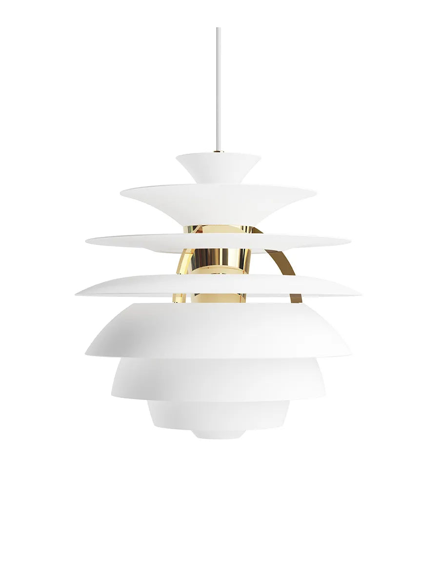 Louis Poulsen PH Snowball Pendel Soft White / Brass – Udstillingsmodel
