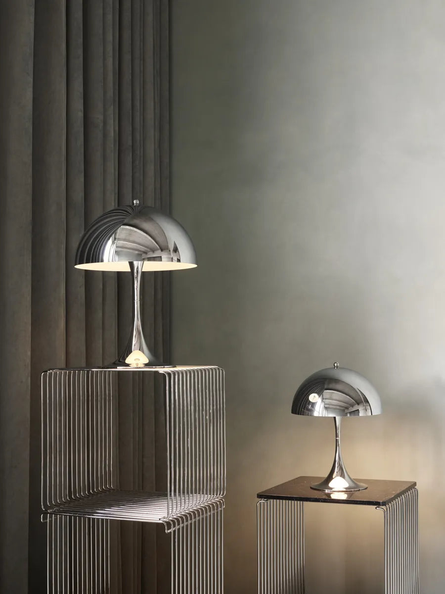 Panthella 250 Bordlampe, Krom – Verner Panton for Louis Poulsen