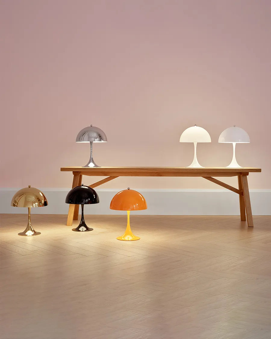 Panthella 250 Bordlampe, Krom – Verner Panton for Louis Poulsen