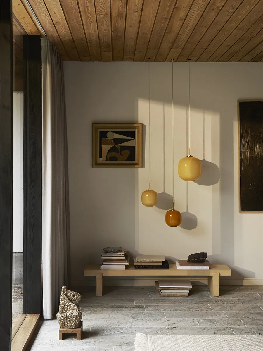 Louis Poulsen VL45 Radiohus Pendel Ø175 Pale Yellow – Udstillingsmodel