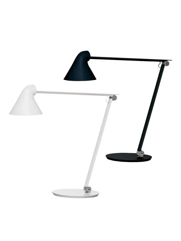 NJP Bordlampe i Aluminium – Udstillingsmodel fra Louis Poulsen