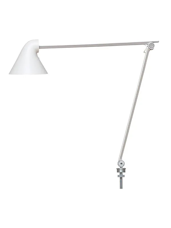NJP Bordlampe i Aluminium – Udstillingsmodel fra Louis Poulsen