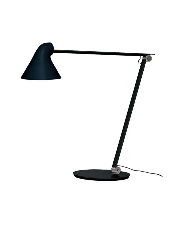 NJP Bordlampe i Aluminium – Udstillingsmodel fra Louis Poulsen